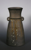 Metallic oval vase